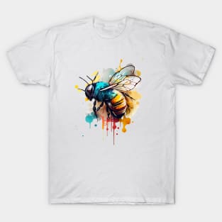 Colored bee with paint spots T-Shirt